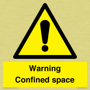 Warning Confined space